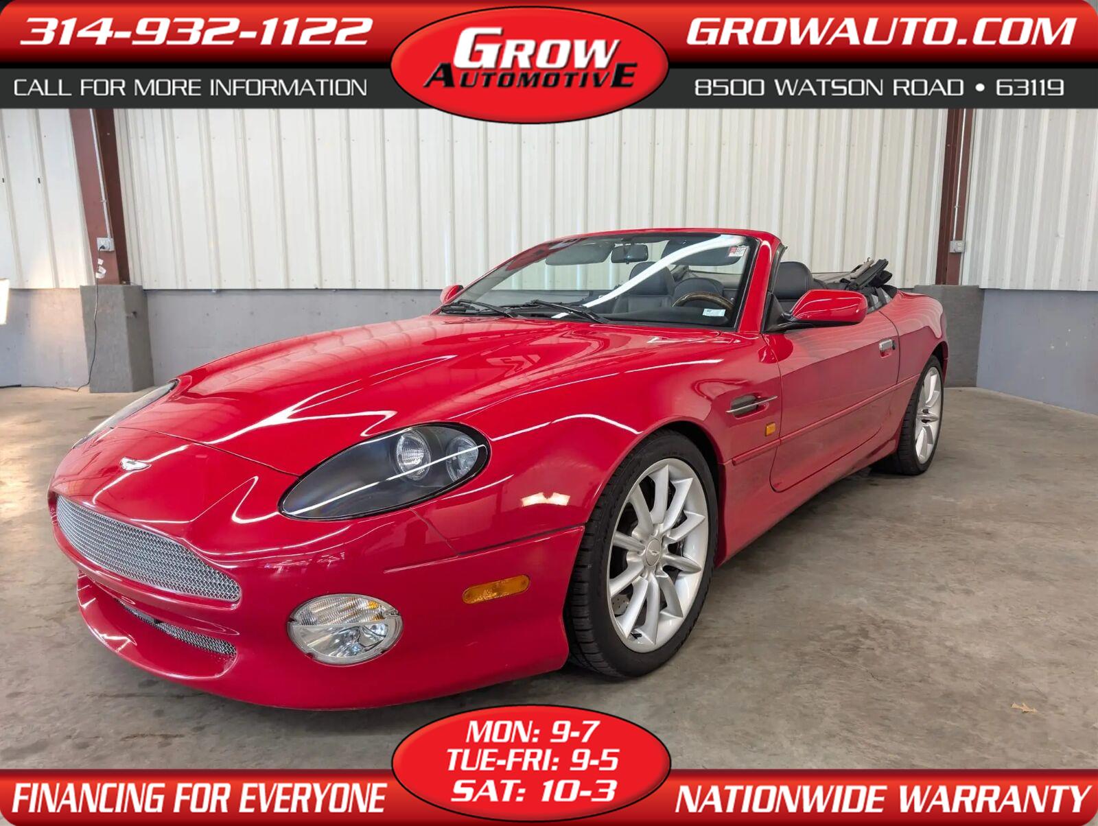 2001 Aston Martin DB7 Vantage Volante Convertible RWD