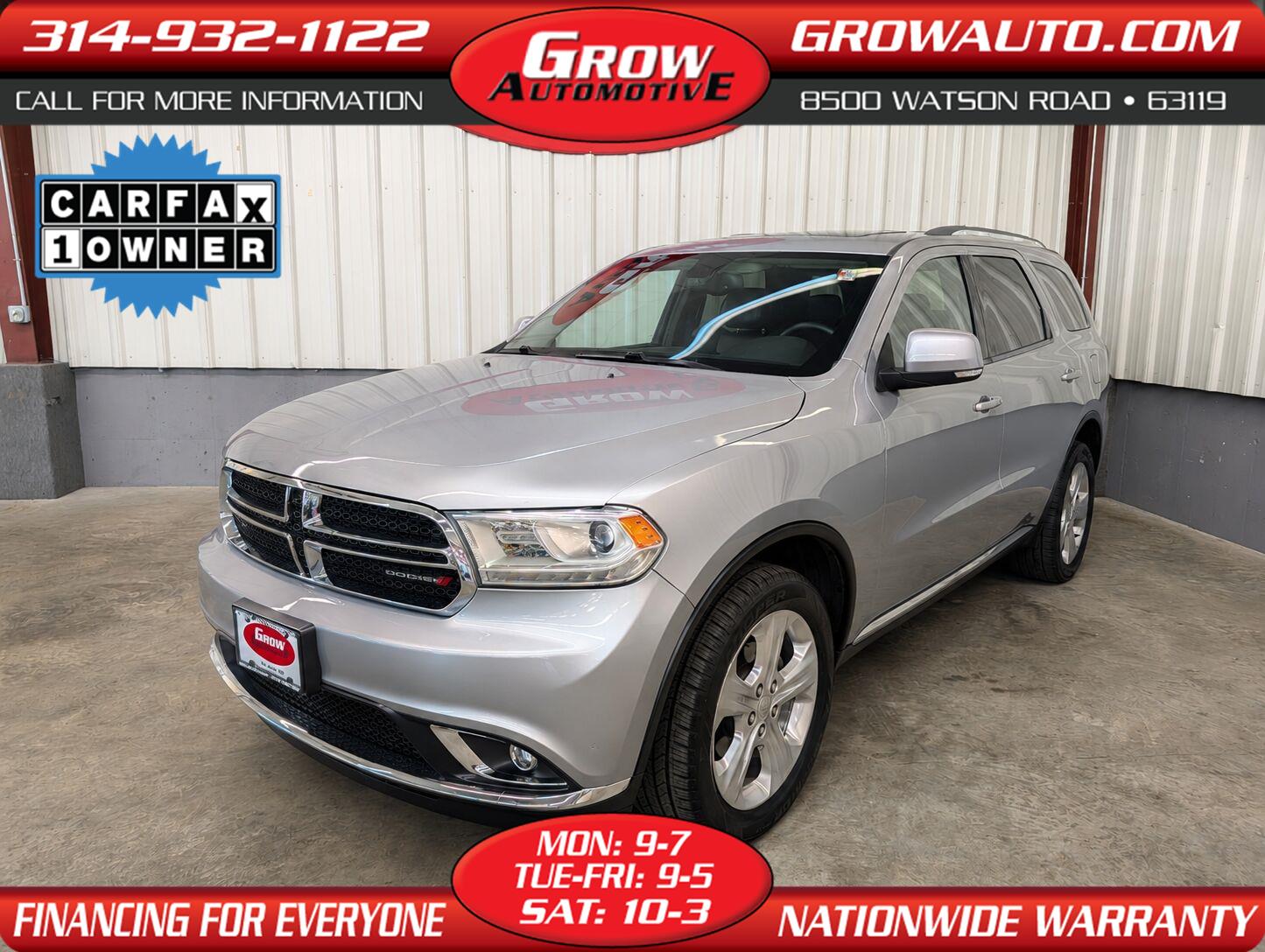 Billet Silver Metallic Clearcoat 2014 Dodge Durango SUV / Crossover All-Wheel Drive 8-Speed Automatic