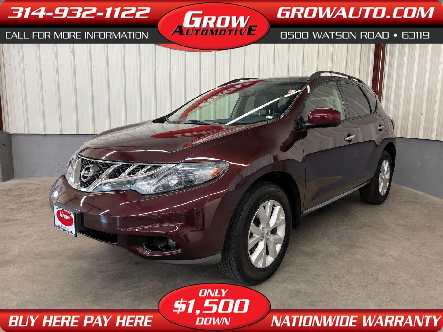 Midnight Garnet Metallic 2014 Nissan Murano SUV / Crossover All-Wheel Drive Continuously Variable Transmission