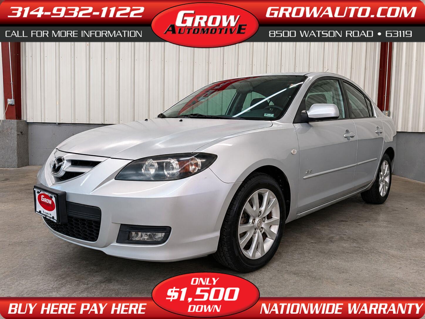 Sunlight Silver Metallic 2008 Mazda MAZDA3 Sedan Front-Wheel Drive Automatic