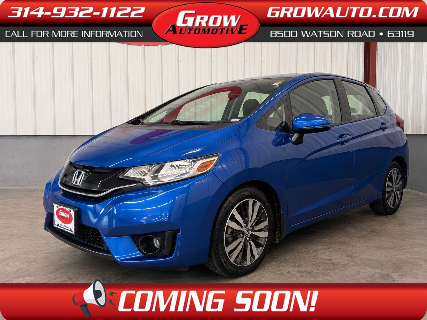 Aegean Blue Metallic 2016 Honda Fit Hatchback Front-Wheel Drive Continuously Variable Transmission