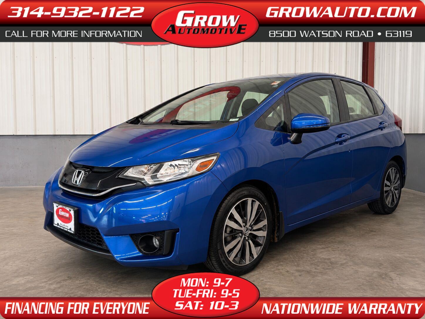 Aegean Blue Metallic 2016 Honda Fit Hatchback Front-Wheel Drive Continuously Variable Transmission