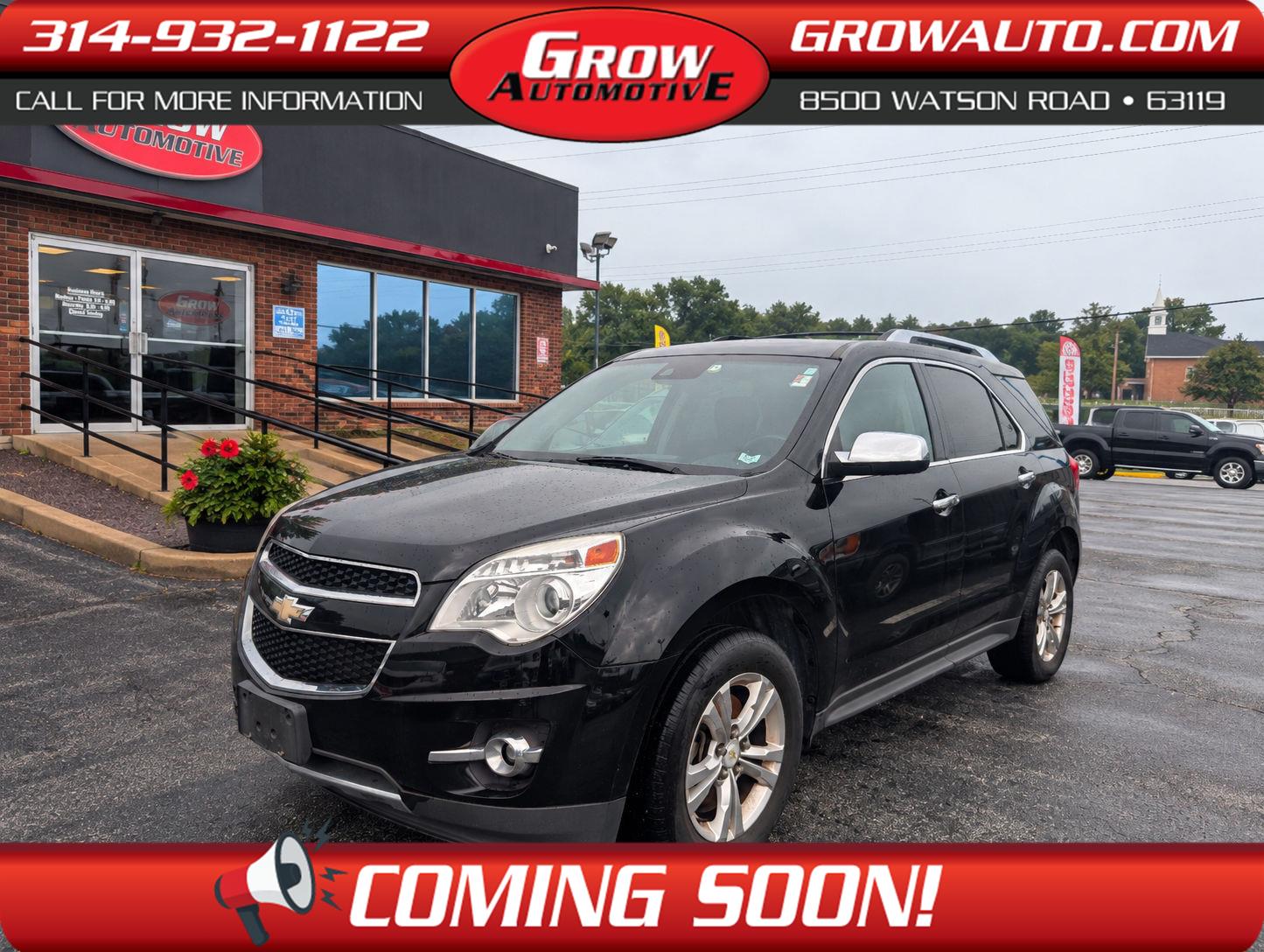 Black 2013 Chevrolet Equinox SUV / Crossover Front-Wheel Drive 6-Speed Automatic Overdrive