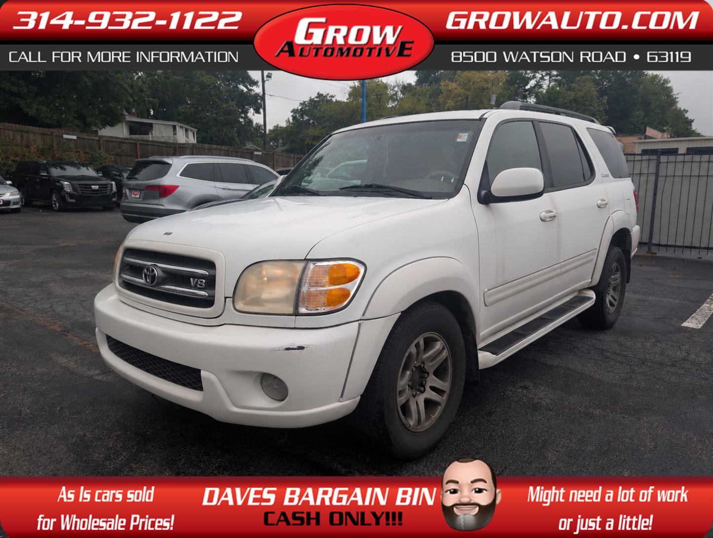 2003 Toyota Sequoia SUV / Crossover Four-Wheel Drive Automatic