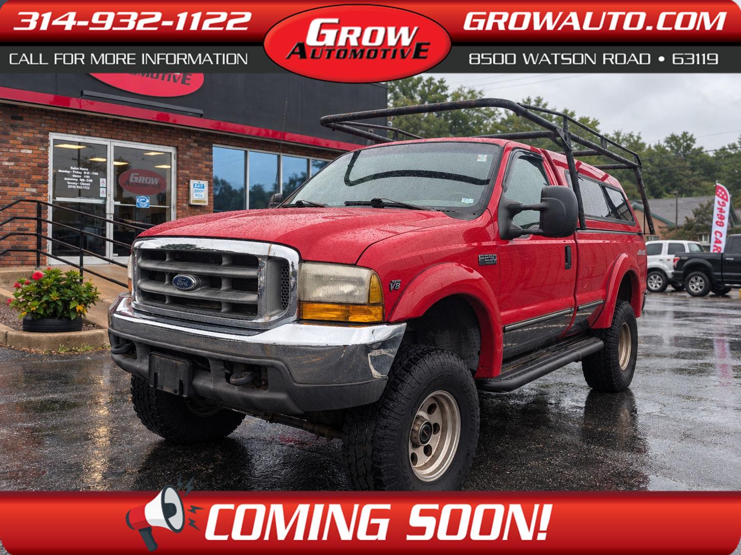 Red 1999 Ford F-250 Super Duty Pickup Truck Automatic