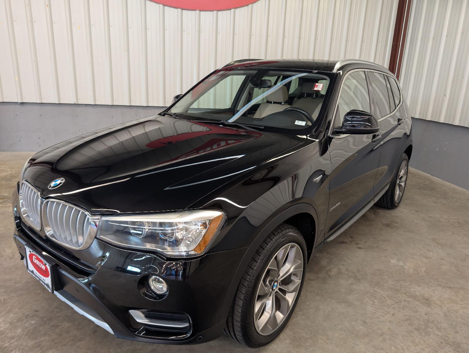 Jet Black 2016 BMW X3 SUV / Crossover All-Wheel Drive 8-Speed Automatic