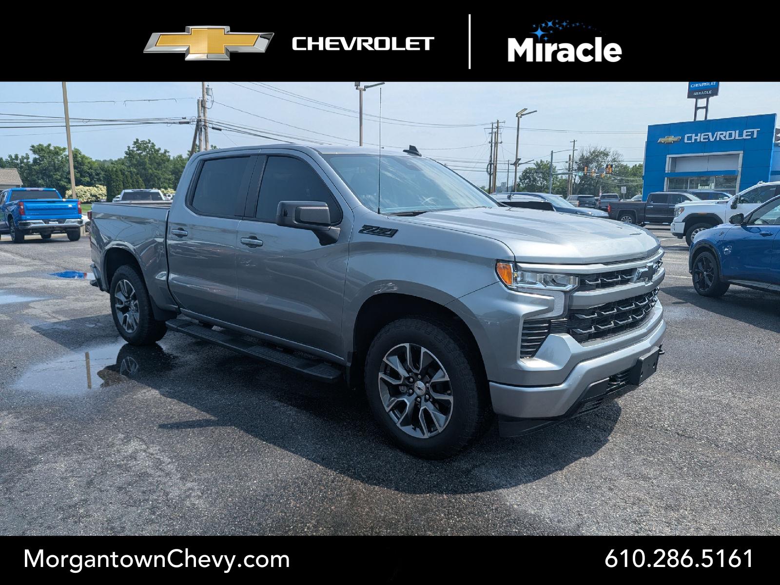 Sterling Gray Metallic 2025 Chevrolet Silverado 1500 Pickup Truck Four-Wheel Drive Automatic
