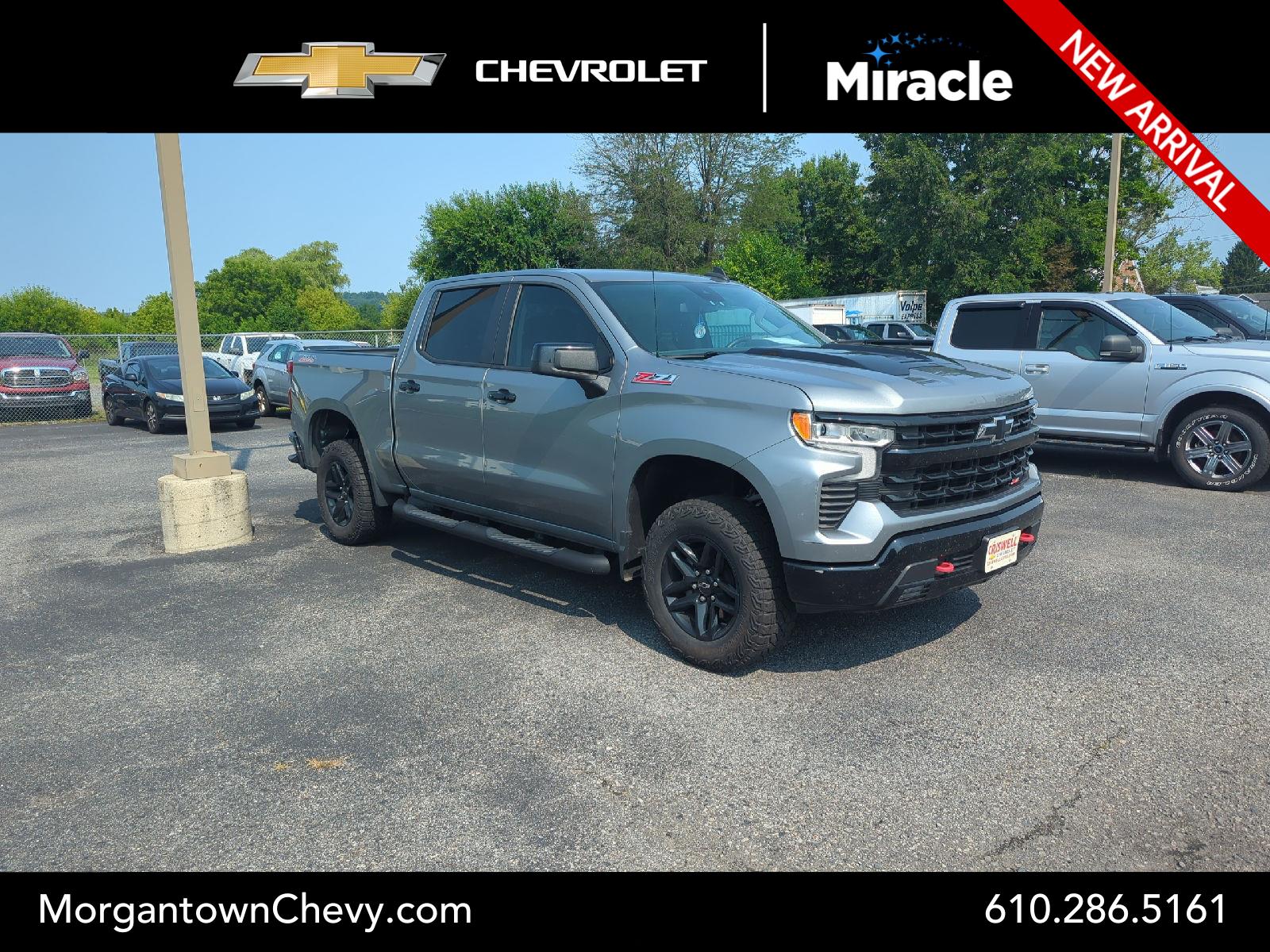 Sterling Gray Metallic 2023 Chevrolet Silverado 1500 Pickup Truck Four-Wheel Drive Automatic