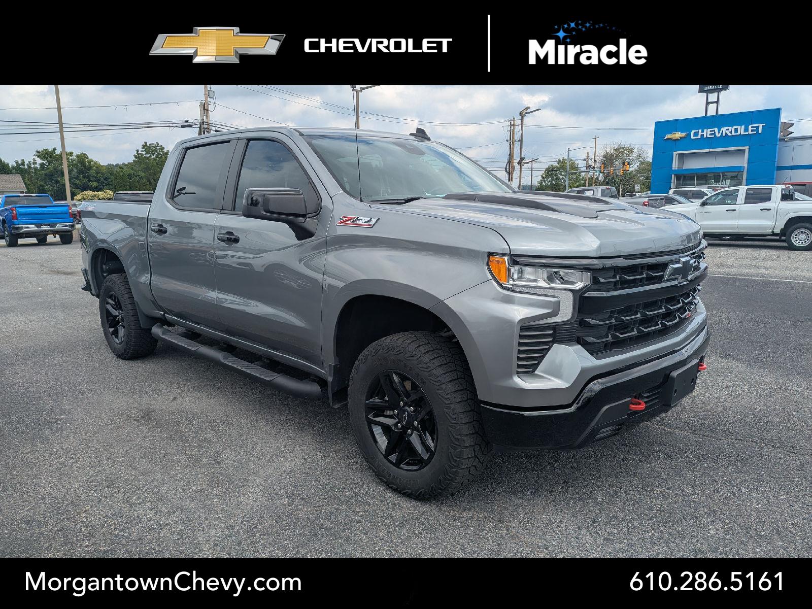 Sterling Gray Metallic 2023 Chevrolet Silverado 1500 Pickup Truck Four-Wheel Drive Automatic