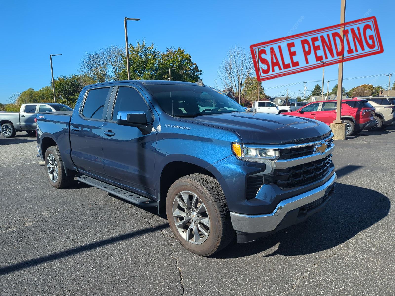 Northsky Blue Metallic 2023 Chevrolet Silverado 1500 Pickup Truck Four-Wheel Drive Automatic