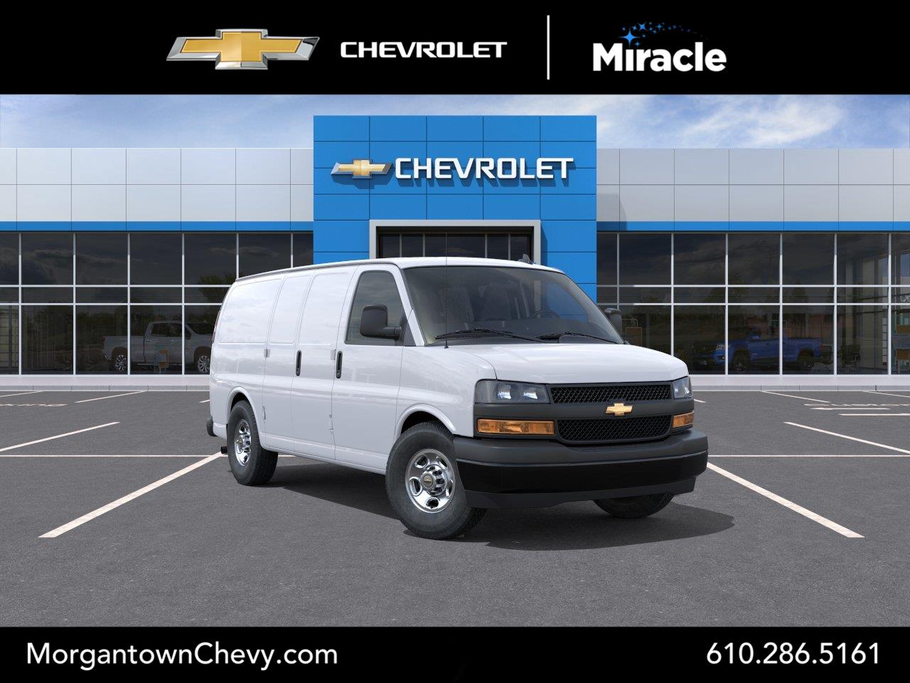 Summit White 2025 Chevrolet Express Cargo Van Rear-Wheel Drive 8-Speed Automatic