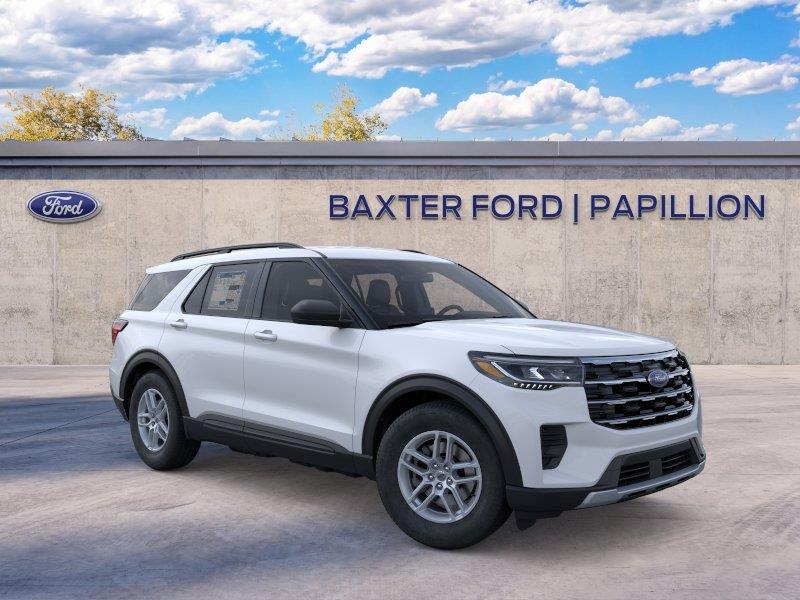 Space White 2026 Ford Explorer SUV / Crossover All-Wheel Drive Automatic