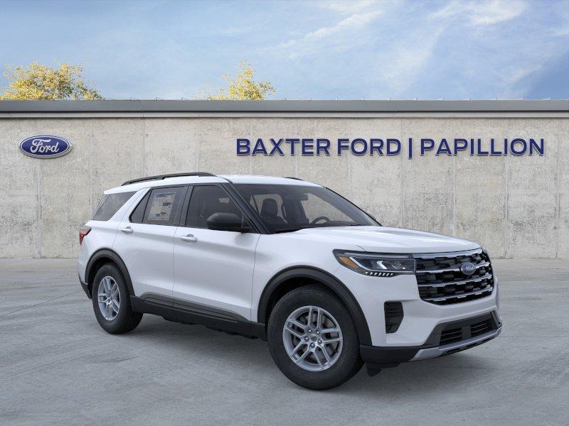 Space White 2026 Ford Explorer SUV / Crossover All-Wheel Drive Automatic