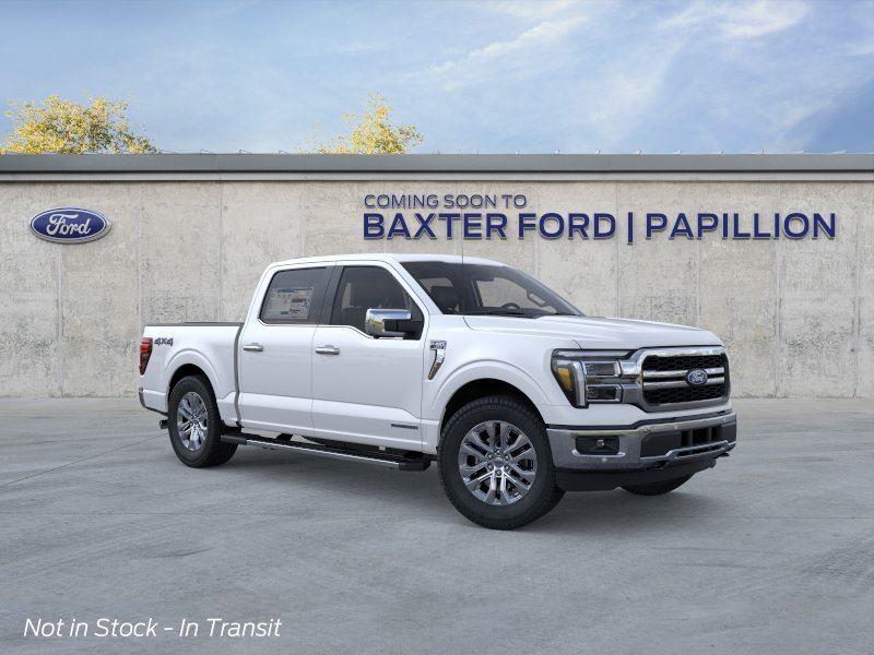 Star White Metallic Tri-Coat 2026 Ford F-150 Lariat SuperCrew 4WD Pickup Truck Four-Wheel Drive Automatic