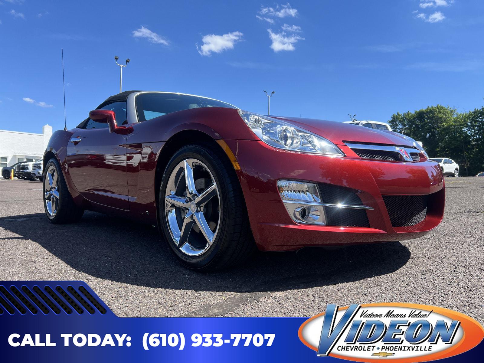Ruby Red 2009 Saturn Sky Roadster Convertible Rear-Wheel Drive 5-Speed Automatic