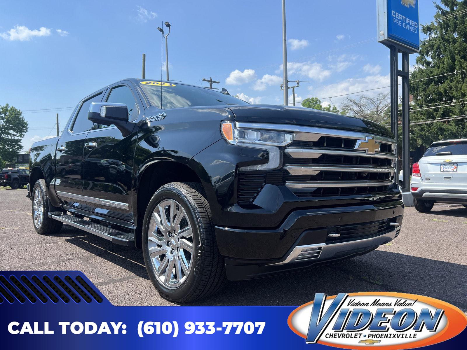 Black 2023 Chevrolet Silverado 1500 Pickup Truck Four-Wheel Drive Automatic