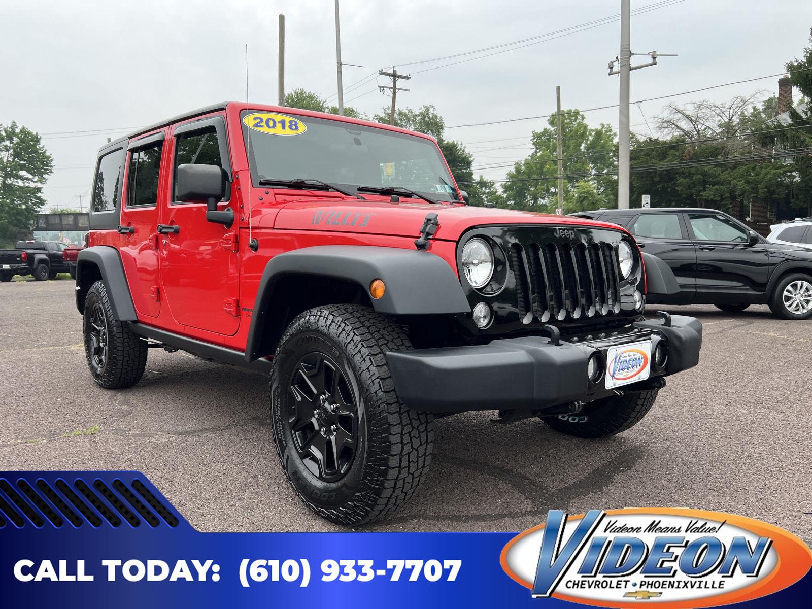 Firecracker Red Clearcoat 2018 Jeep Wrangler SUV / Crossover Four-Wheel Drive 6-Speed Manual