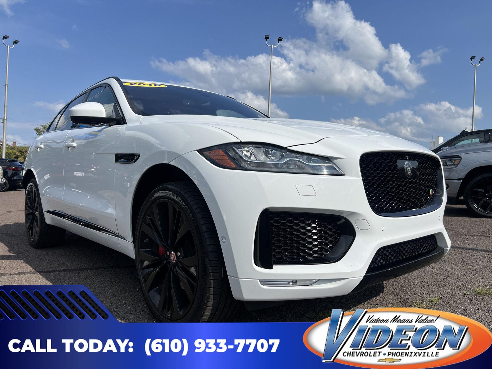 Fuji White 2018 Jaguar F-PACE SUV / Crossover All-Wheel Drive Automatic
