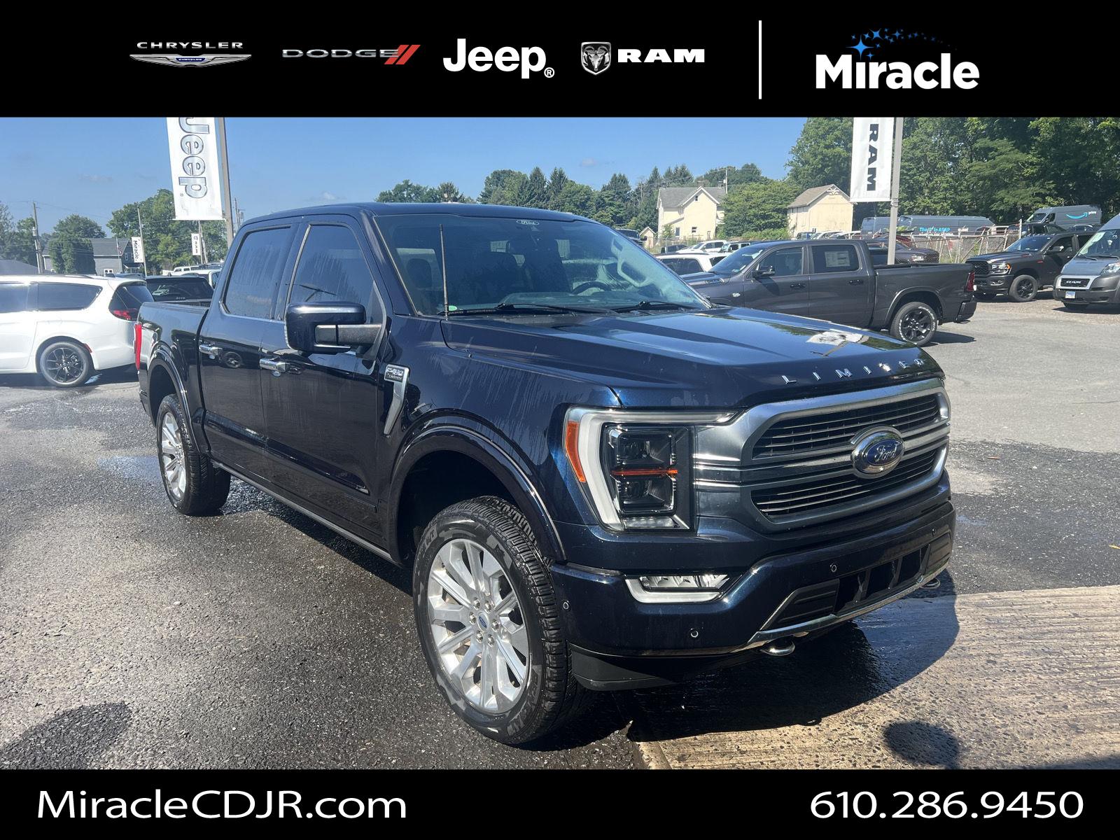 Antimatter Blue Metallic 2021 Ford F-150 Pickup Truck Four-Wheel Drive Automatic
