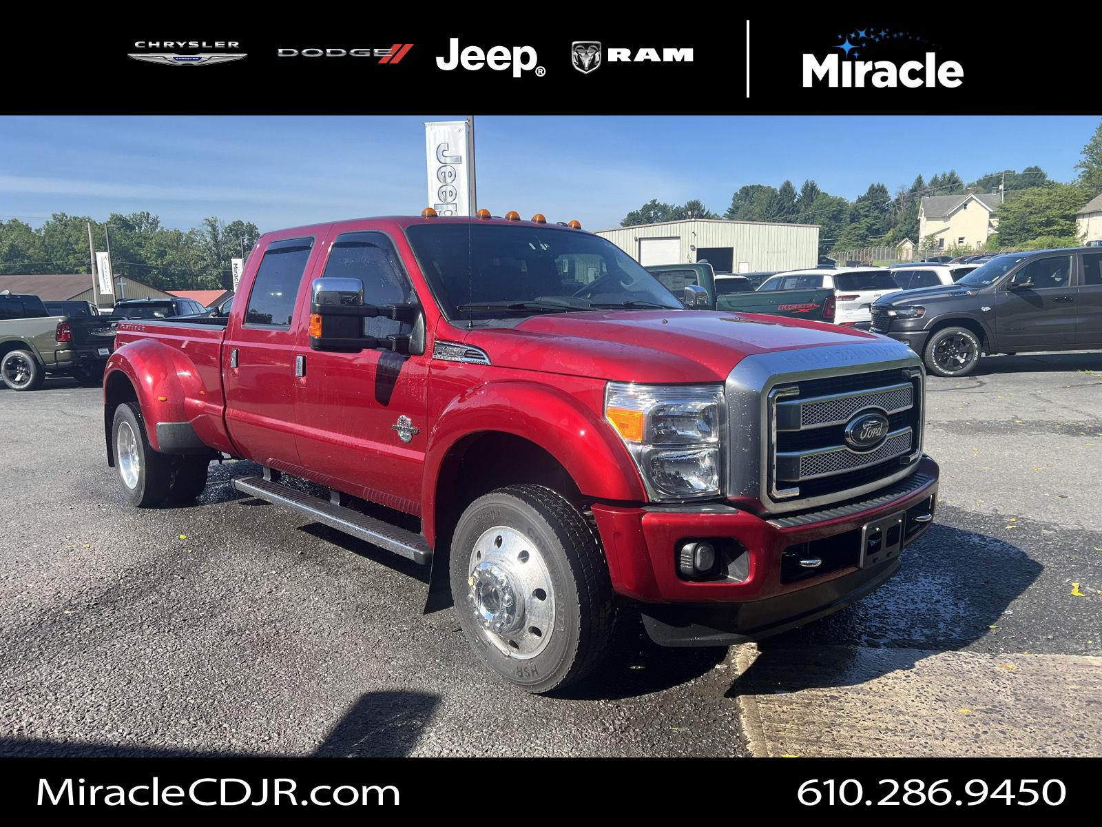  2015 Ford F-450 Super Duty Platinum Crew Cab LB DRW 4WD   