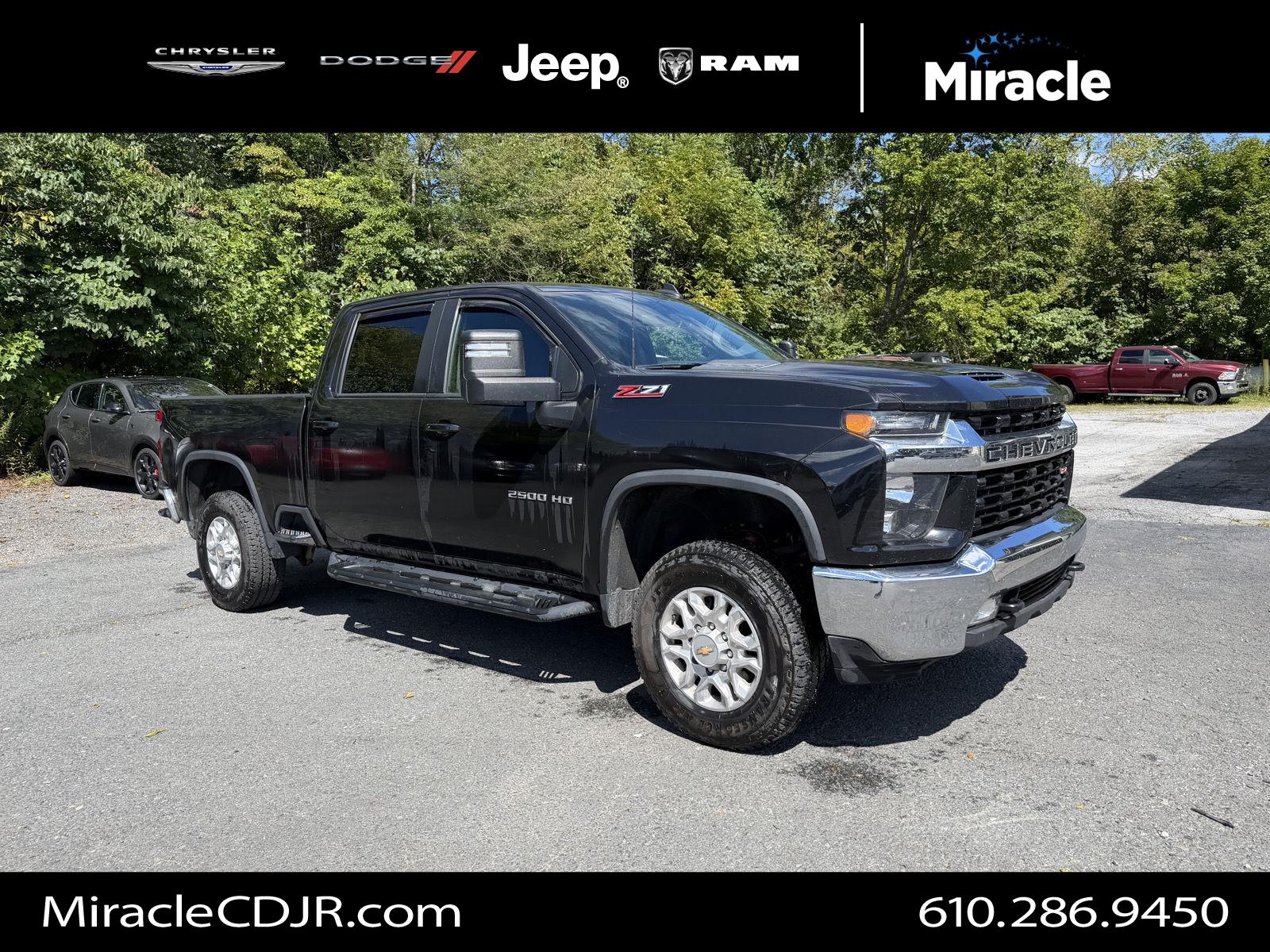 Mosaic Black Metallic 2021 Chevrolet Silverado 2500HD Pickup Truck Four-Wheel Drive 6-Speed Automatic