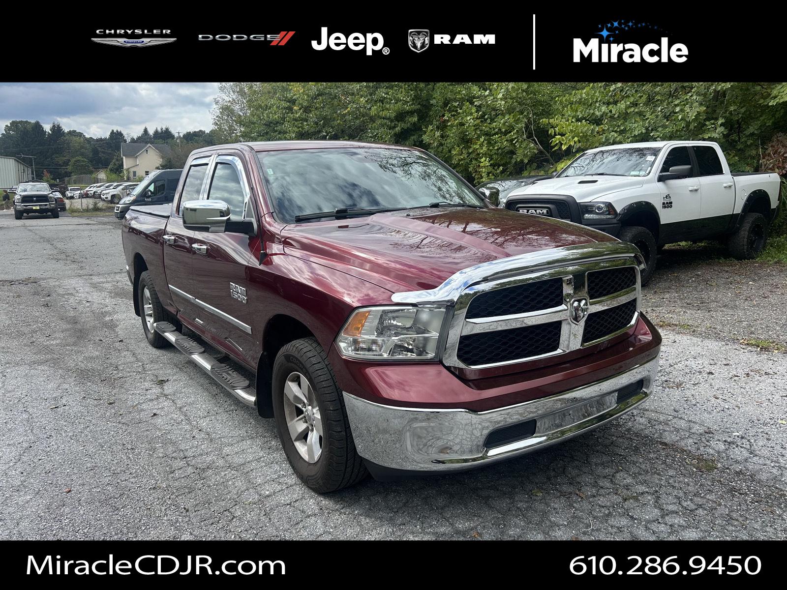 Delmonico Red Pearlcoat 2017 RAM 1500 Pickup Truck Four-Wheel Drive 8-Speed Automatic