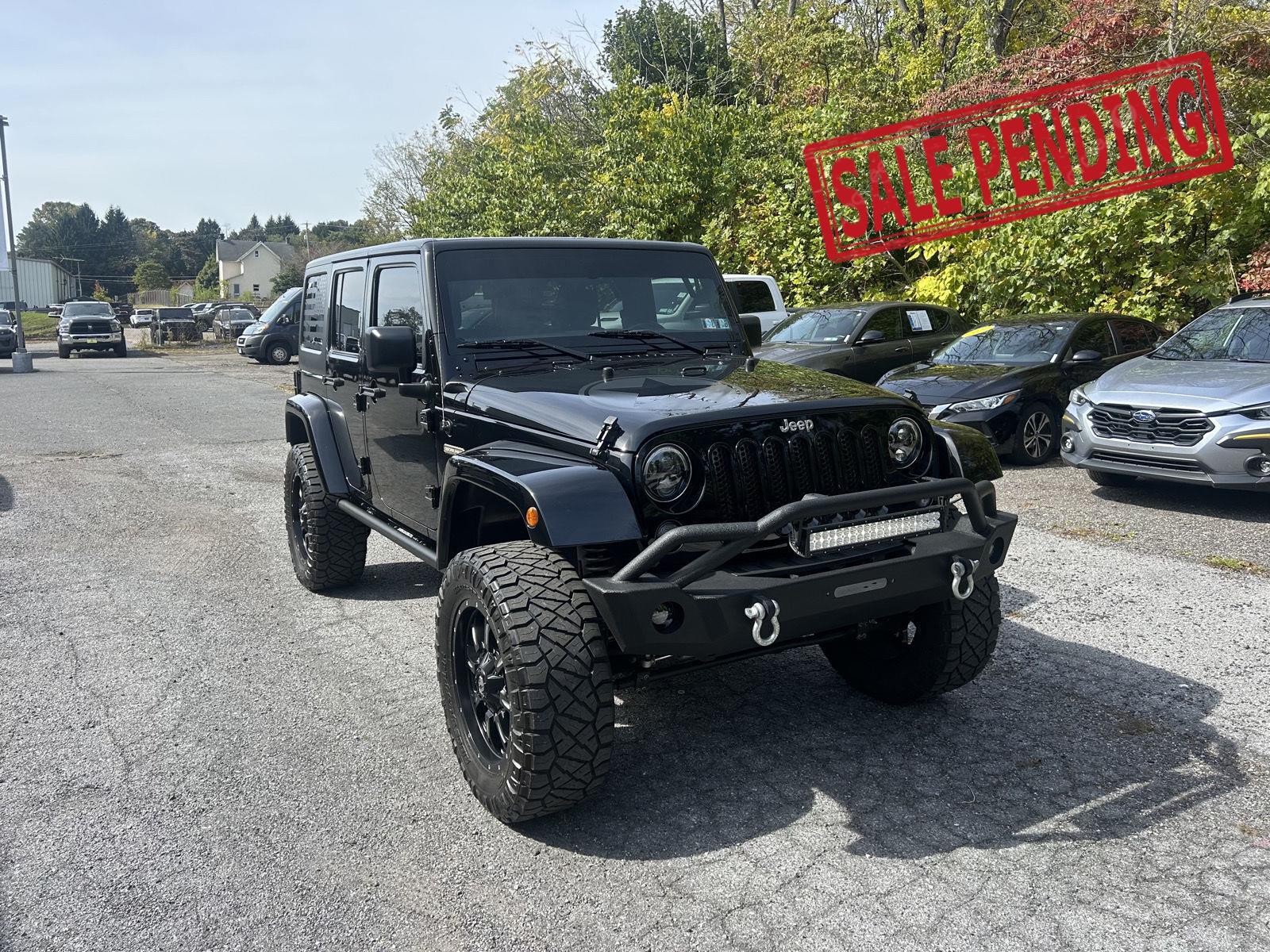 Black Clearcoat 2016 Jeep Wrangler SUV / Crossover Four-Wheel Drive 5-Speed Automatic