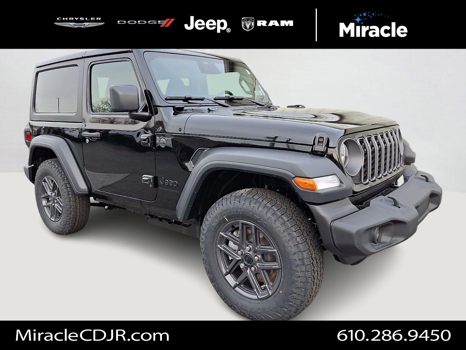 Black Clearcoat 2026 Jeep Wrangler SUV / Crossover Four-Wheel Drive 8-Speed Automatic