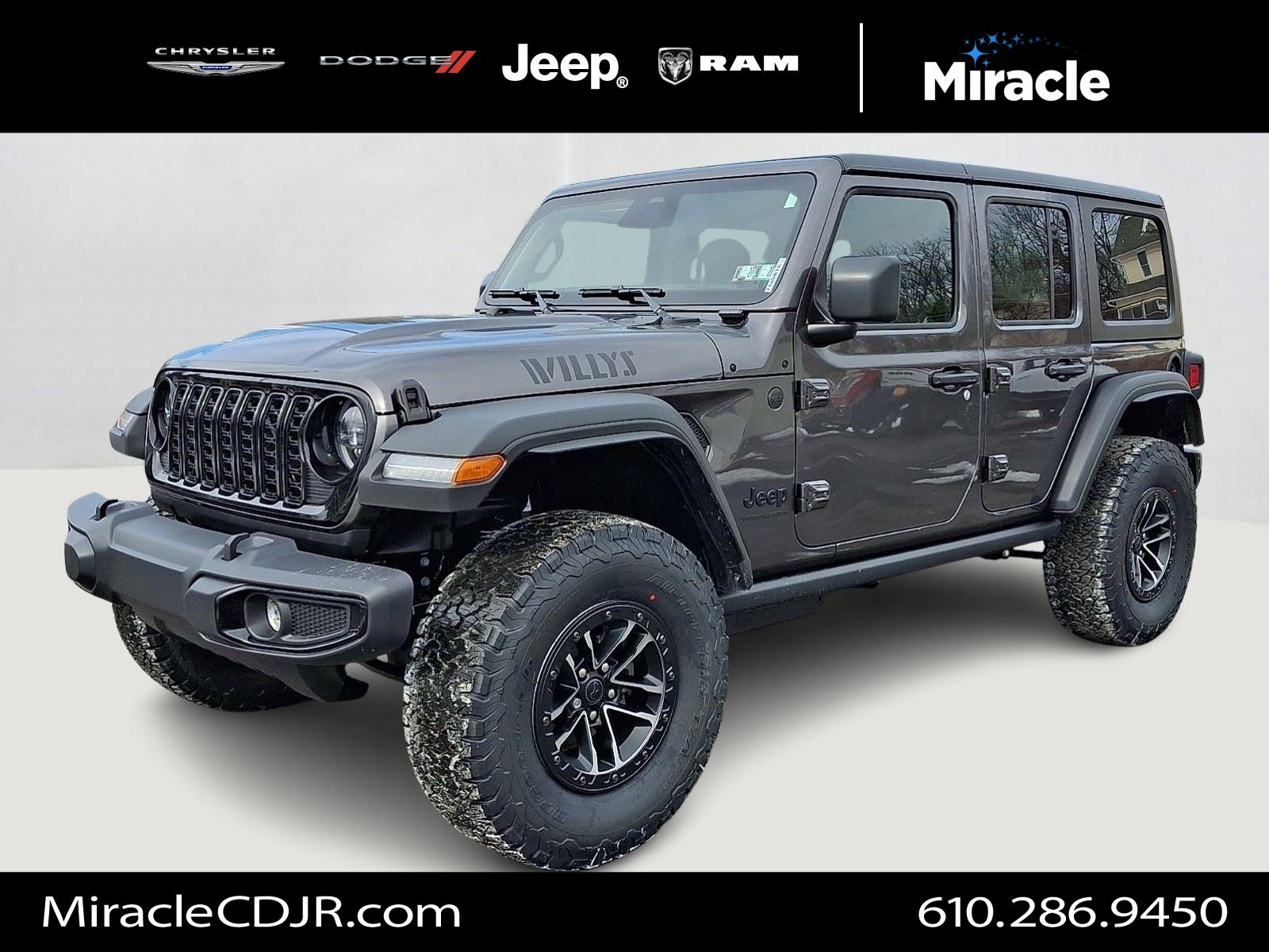 Gray (Granite Crystal Metallic Clearcoat) 2026 Jeep Wrangler SUV / Crossover Four-Wheel Drive 8-Speed Automatic