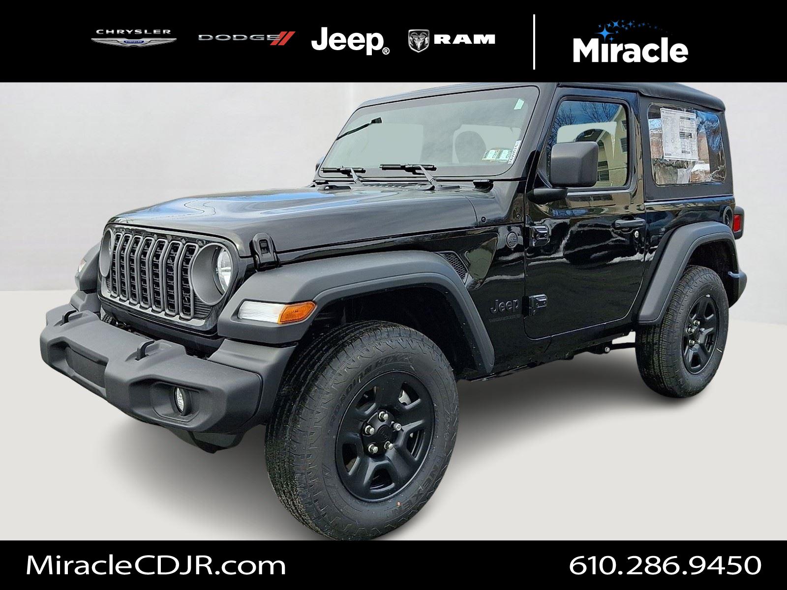 Black Clearcoat 2026 Jeep Wrangler SUV / Crossover Four-Wheel Drive 8-Speed Automatic