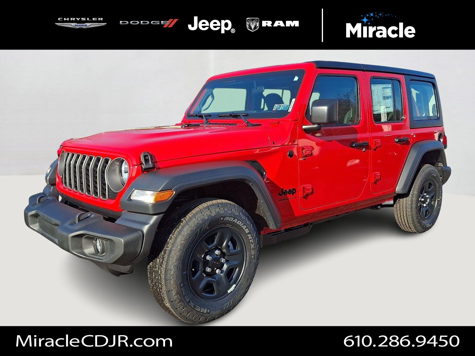 Firecracker Red Clearcoat 2026 Jeep Wrangler SUV / Crossover Four-Wheel Drive 8-Speed Automatic
