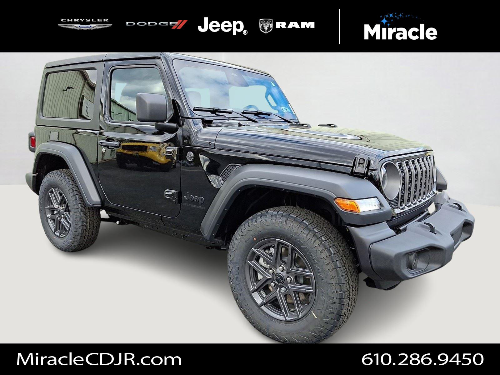 Black Clearcoat 2026 Jeep Wrangler SUV / Crossover Four-Wheel Drive 8-Speed Automatic
