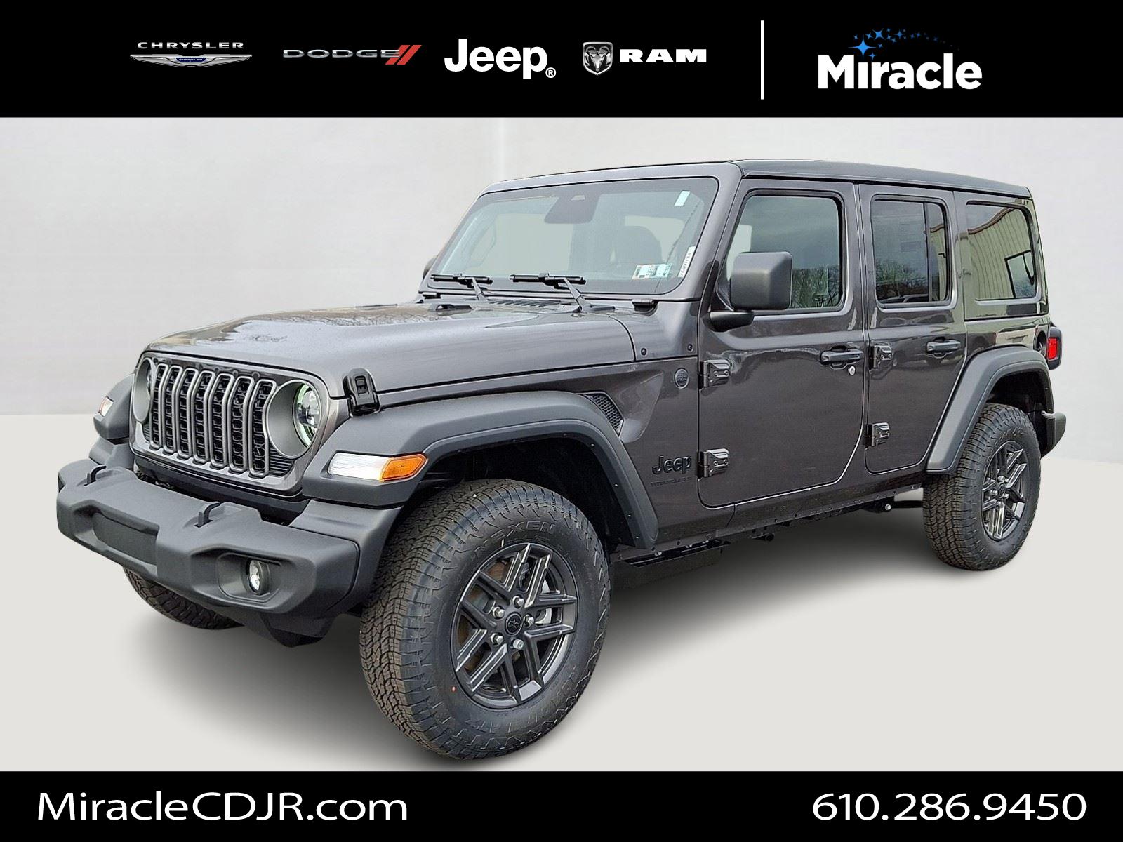 Gray (Granite Crystal Metallic Clearcoat) 2026 Jeep Wrangler SUV / Crossover Four-Wheel Drive 8-Speed Automatic