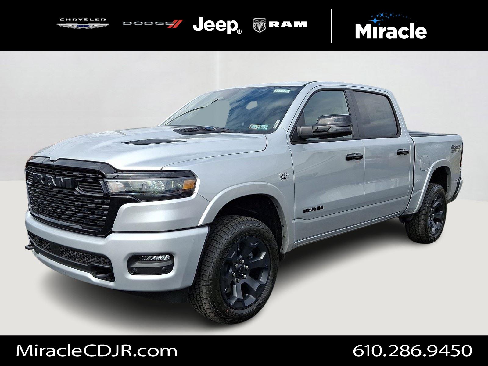 Silver Zynith 2026 RAM 1500 Pickup Truck Four-Wheel Drive 8-Speed Automatic