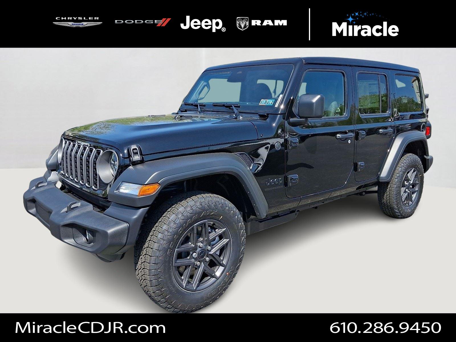Black Clearcoat 2026 Jeep Wrangler SUV / Crossover Four-Wheel Drive 8-Speed Automatic