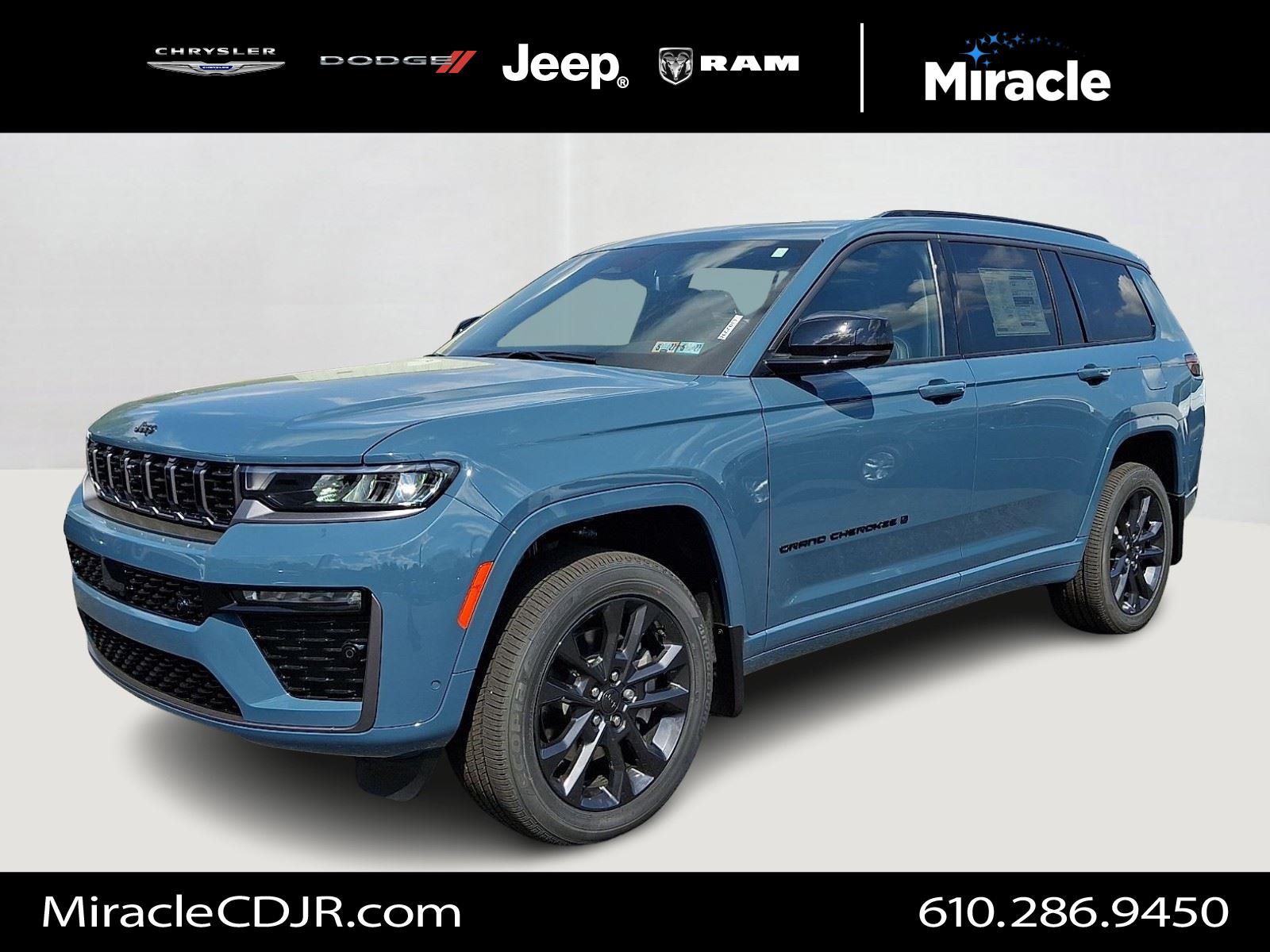 Gray (Steel Blue) 2026 Jeep Grand Cherokee L SUV / Crossover Four-Wheel Drive 8-Speed Automatic