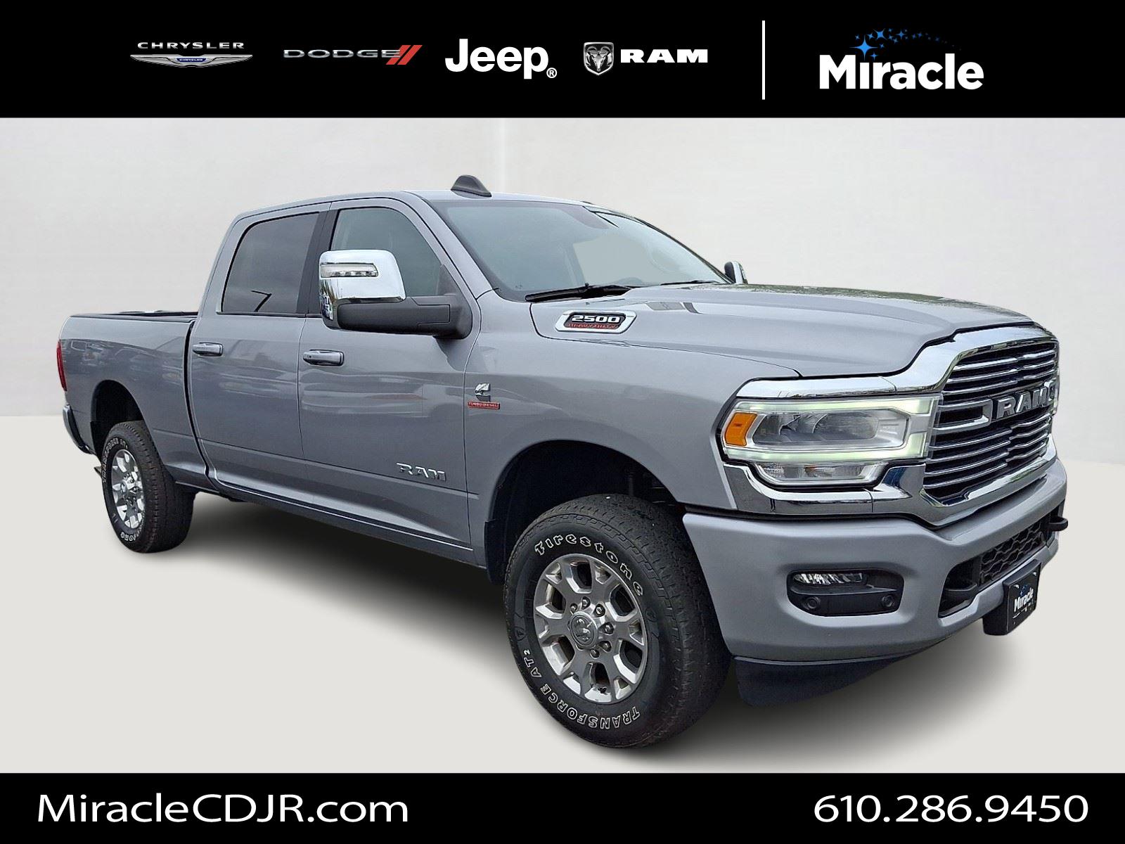 Billet Silver Metallic Clearcoat 2024 RAM 2500 Pickup Truck Four-Wheel Drive 6-Speed Automatic