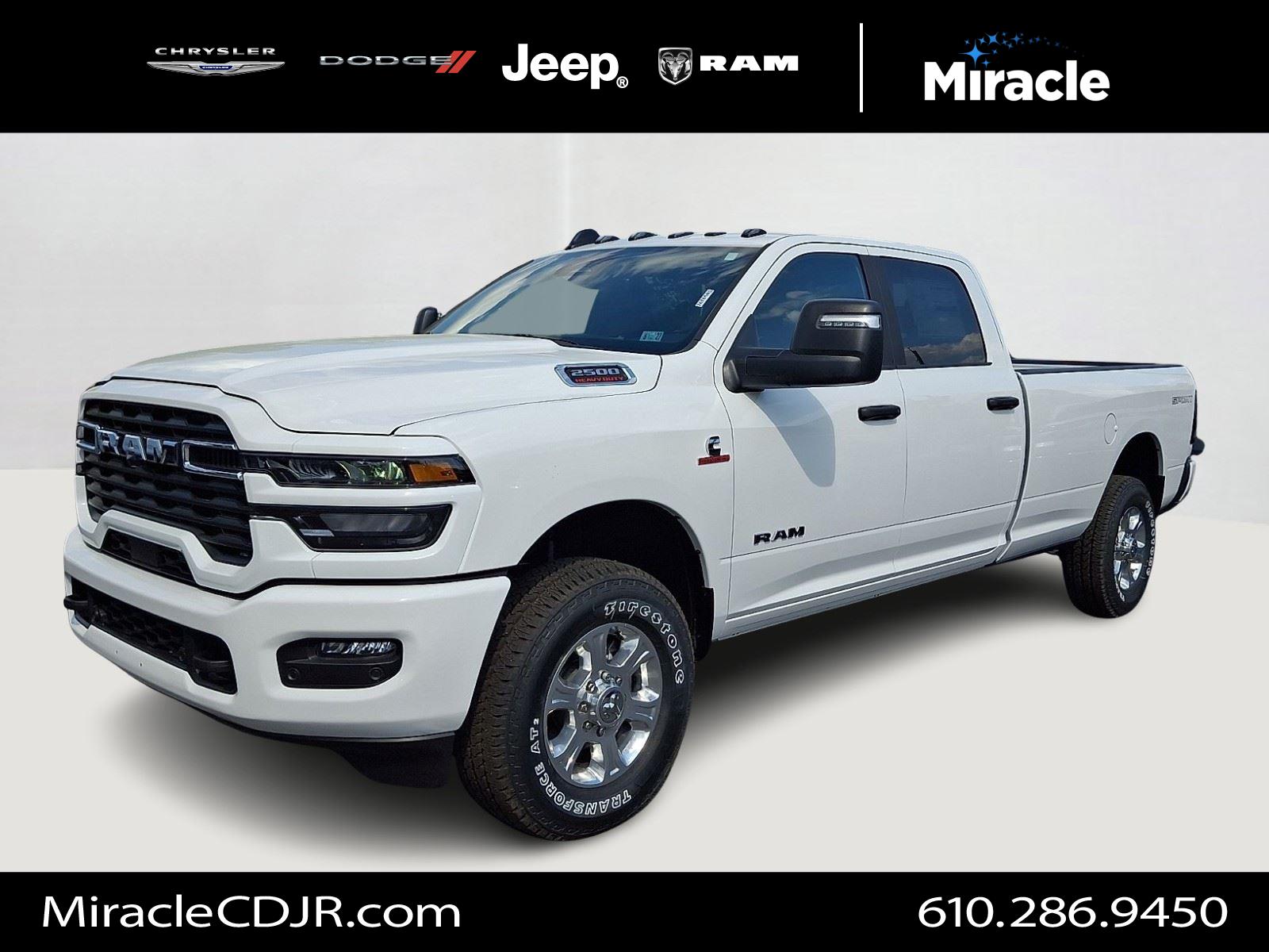 Bright White Clearcoat 2026 RAM 2500 Pickup Truck Four-Wheel Drive 8-Speed Automatic