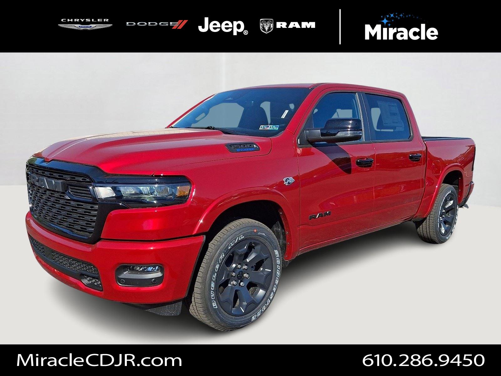Molten Red Pearlcoat 2026 RAM 1500 Pickup Truck Four-Wheel Drive 8-Speed Automatic