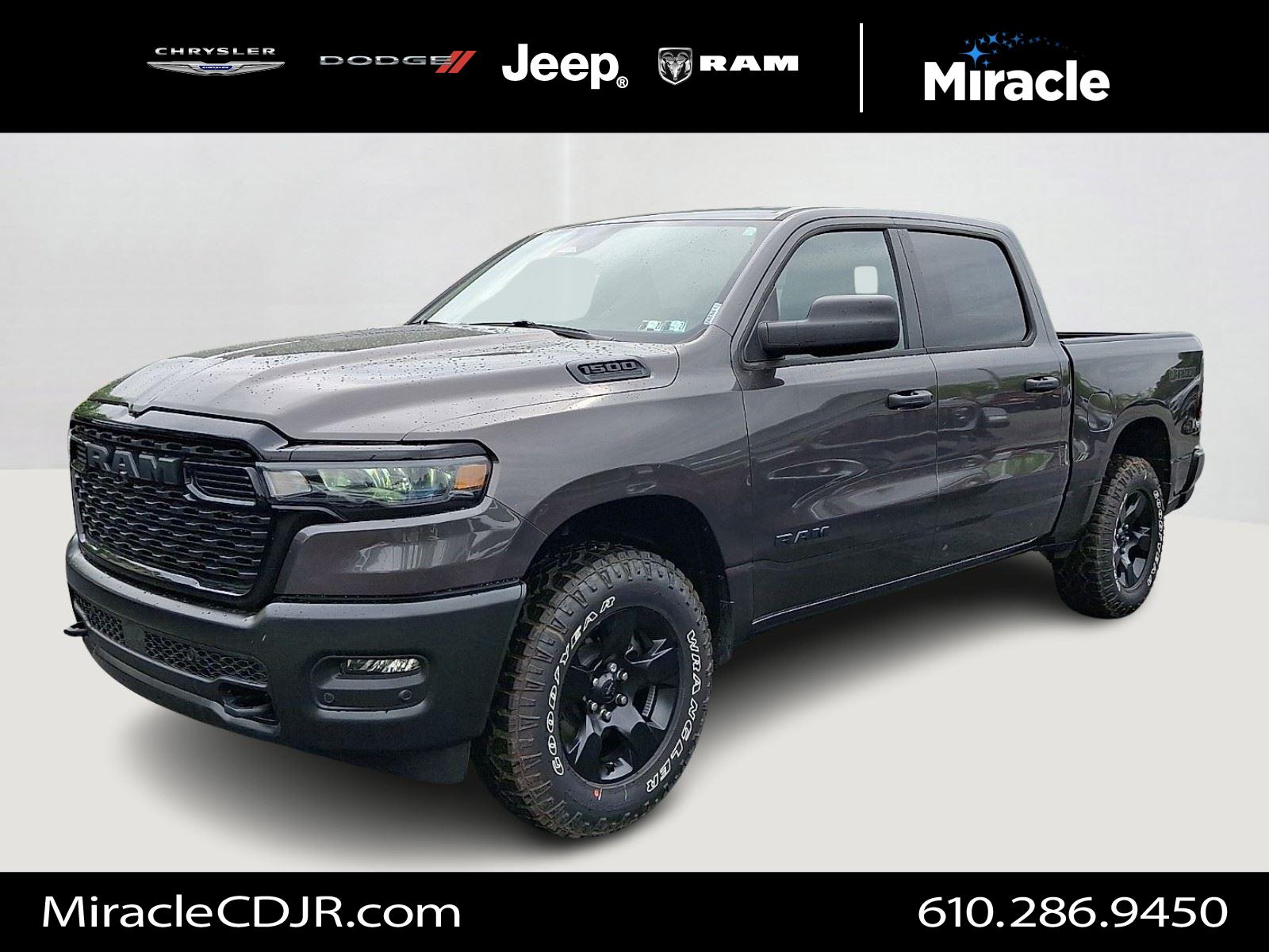 Gray (Granite Crystal Metallic Clearcoat) 2026 RAM 1500 Pickup Truck Four-Wheel Drive 8-Speed Automatic