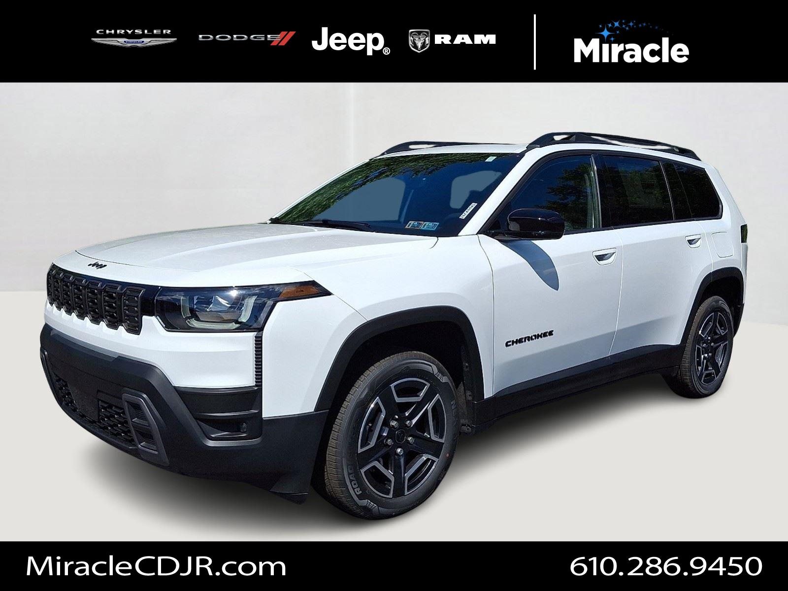 Bright White Clearcoat 2026 Jeep Cherokee SUV / Crossover Four-Wheel Drive Automatic
