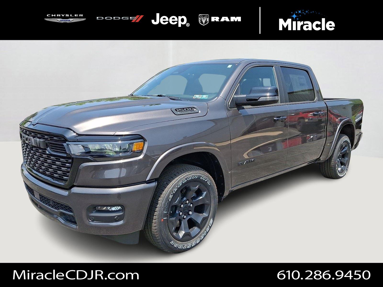 Gray (Granite Crystal Metallic Clearcoat) 2026 RAM 1500 Pickup Truck Four-Wheel Drive 8-Speed Automatic
