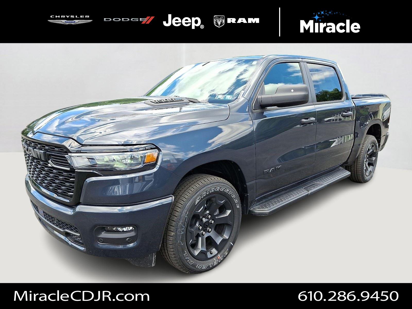 Forged Blue Metallic 2026 RAM 1500 Pickup Truck Four-Wheel Drive 8-Speed Automatic