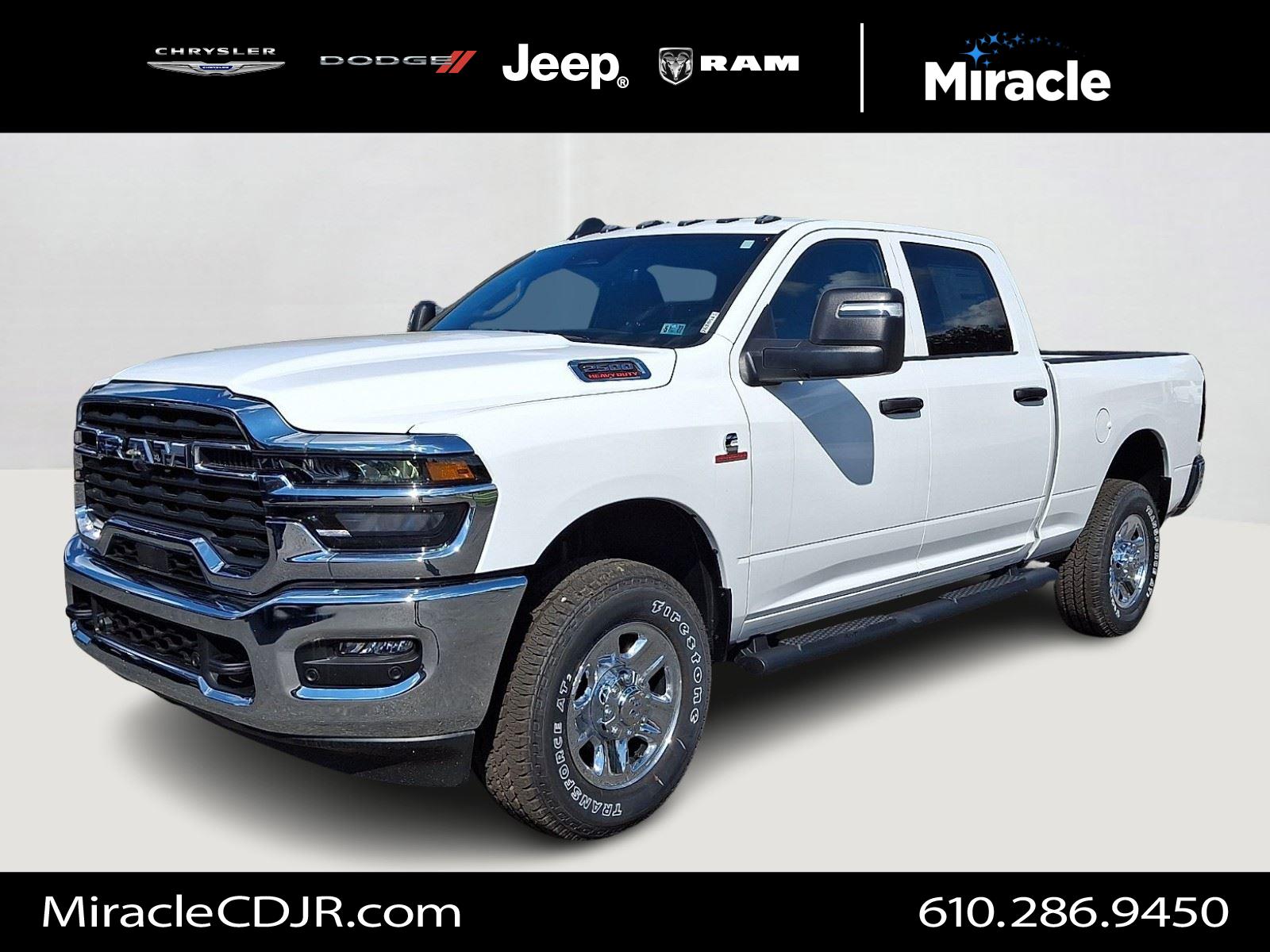 Bright White Clearcoat 2026 RAM 2500 Pickup Truck Four-Wheel Drive 8-Speed Automatic