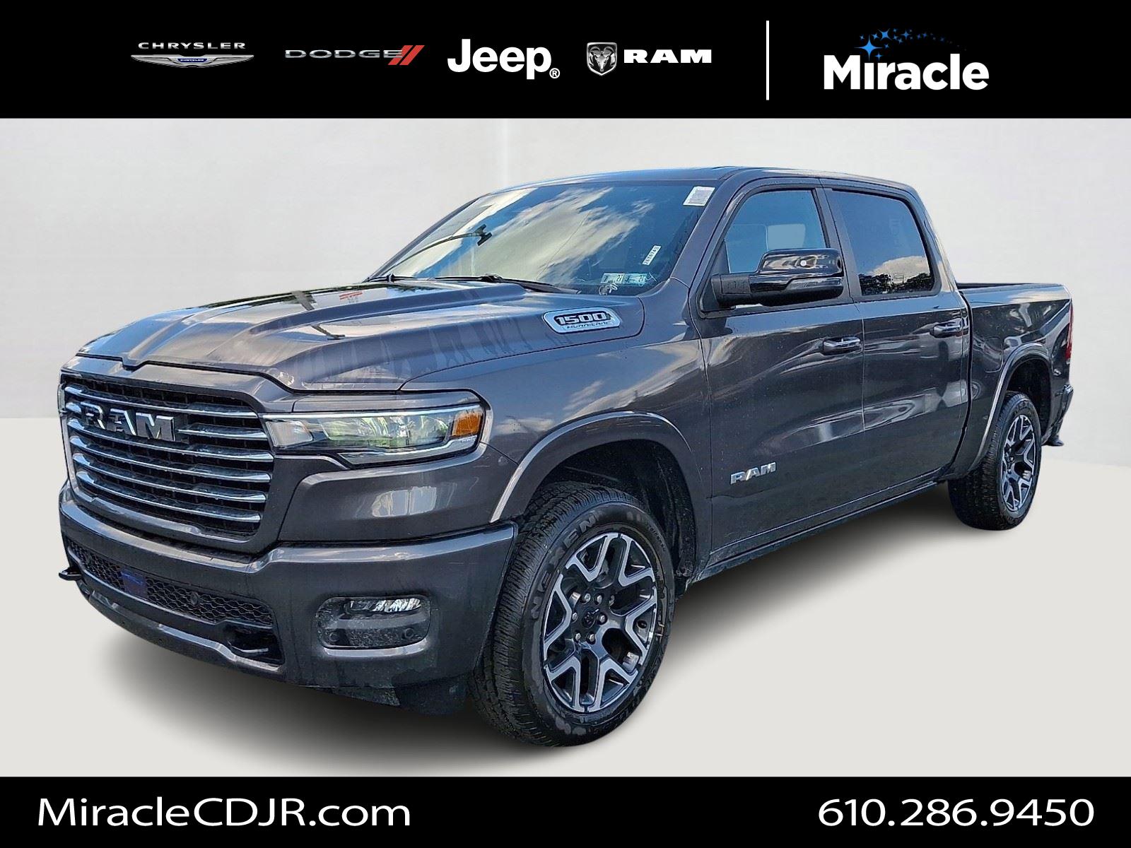 Gray (Granite Crystal Metallic Clearcoat) 2026 RAM 1500 Pickup Truck Four-Wheel Drive 8-Speed Automatic