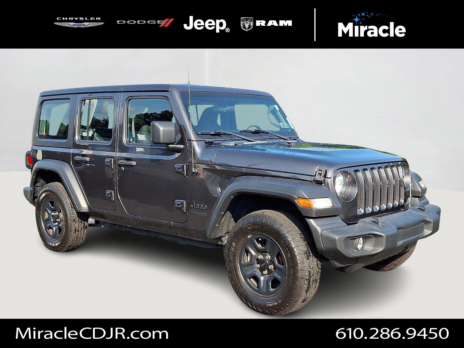 Gray (Granite Crystal Metallic Clearcoat) 2022 Jeep Wrangler SUV / Crossover Four-Wheel Drive 8-Speed Automatic