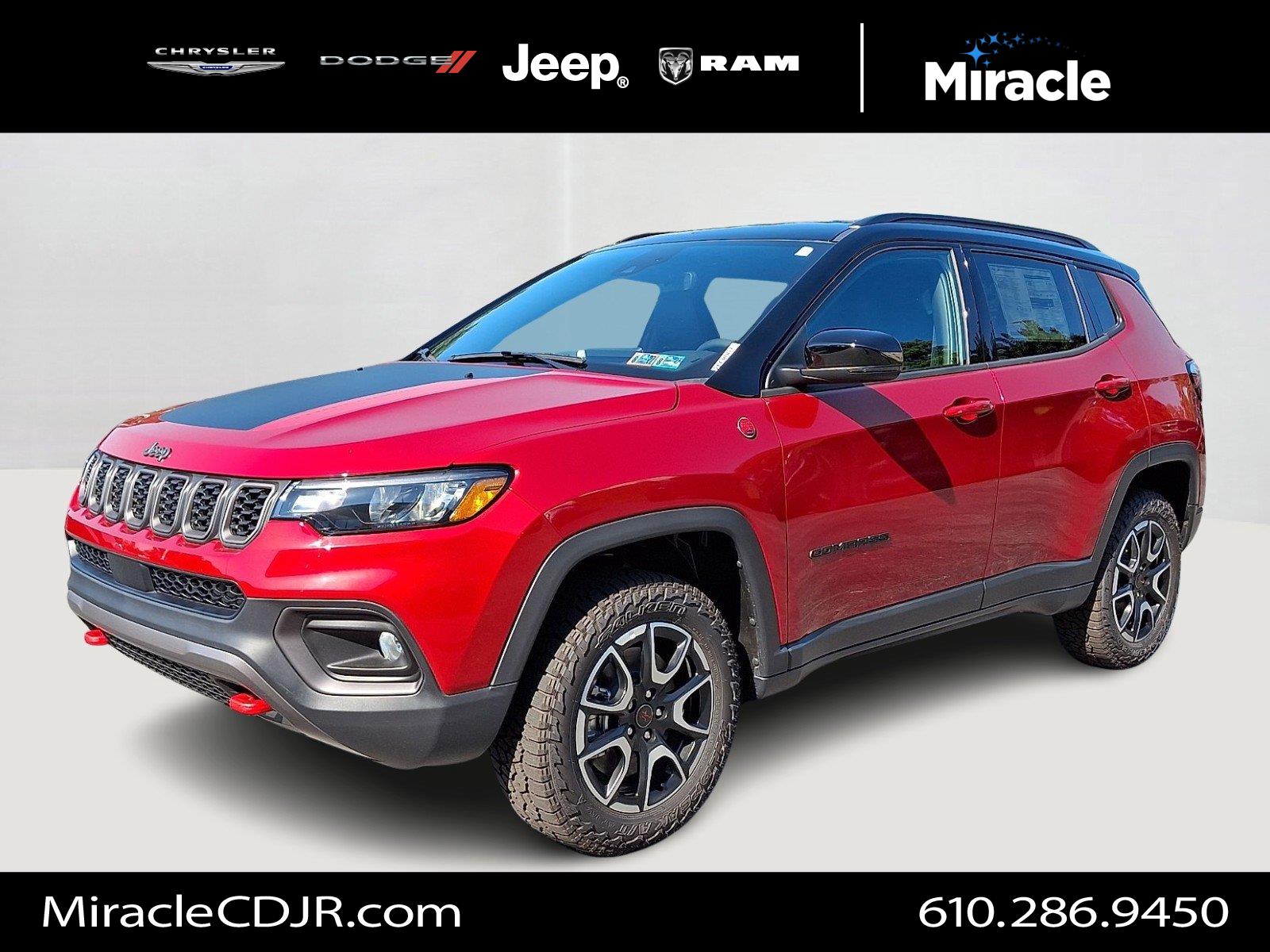 Red Hot Pearlcoat 2026 Jeep Compass SUV / Crossover Four-Wheel Drive 8-Speed Automatic