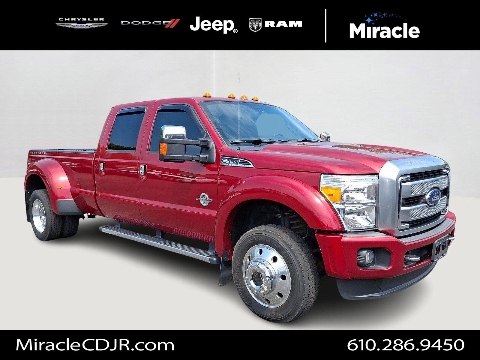 Ruby Red Metallic Tinted Clearcoat 2015 Ford F-450 Super Duty Pickup Truck Four-Wheel Drive 6-Speed Automatic