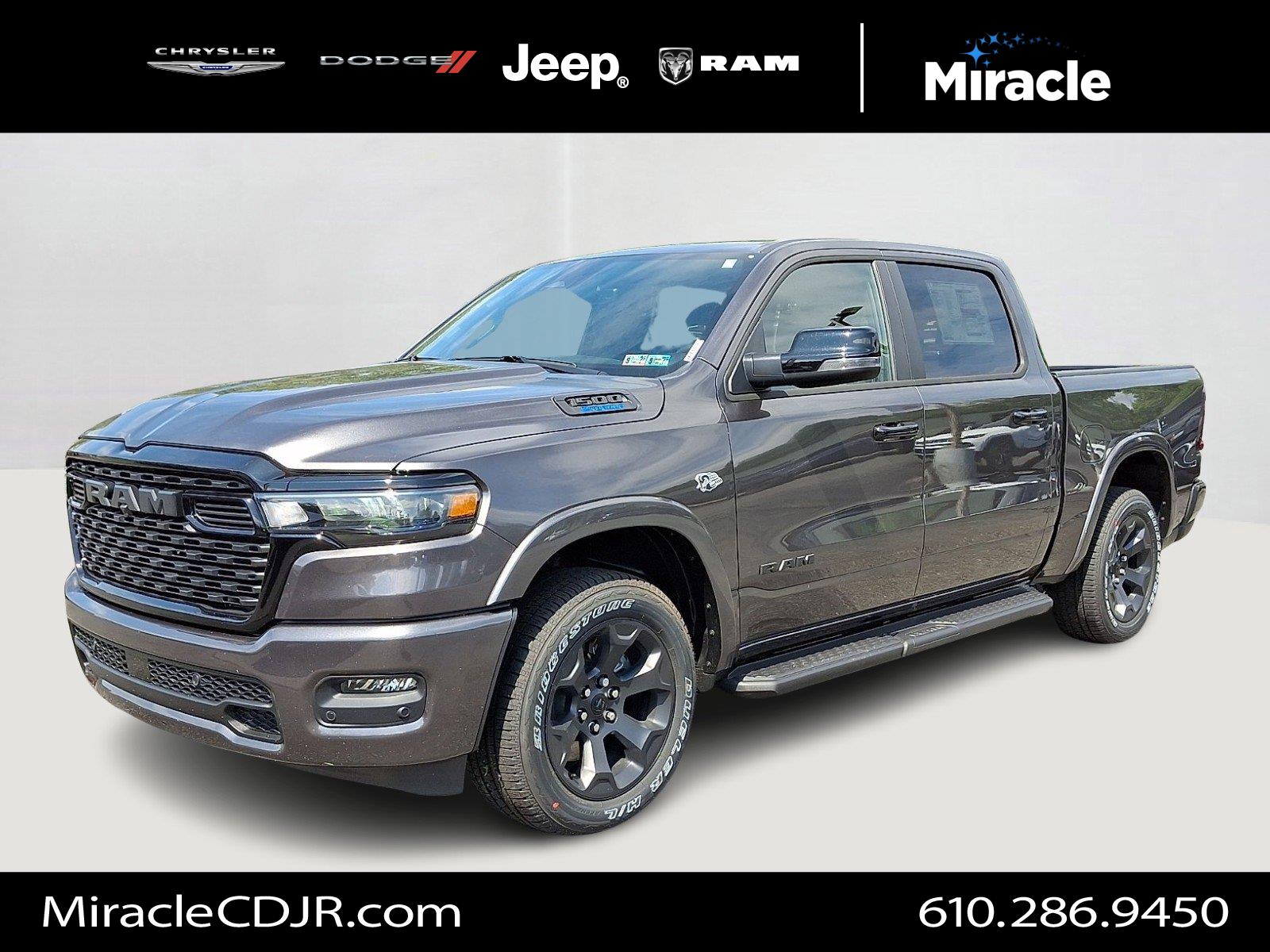 Gray (Granite Crystal Metallic Clearcoat) 2026 RAM 1500 Pickup Truck Four-Wheel Drive 8-Speed Automatic