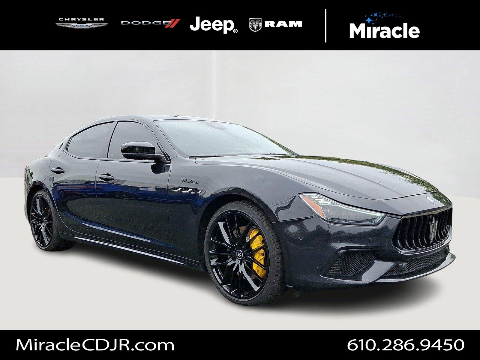 Nero Ribelle Metallic 2023 Maserati Ghibli Sedan All-Wheel Drive Automatic